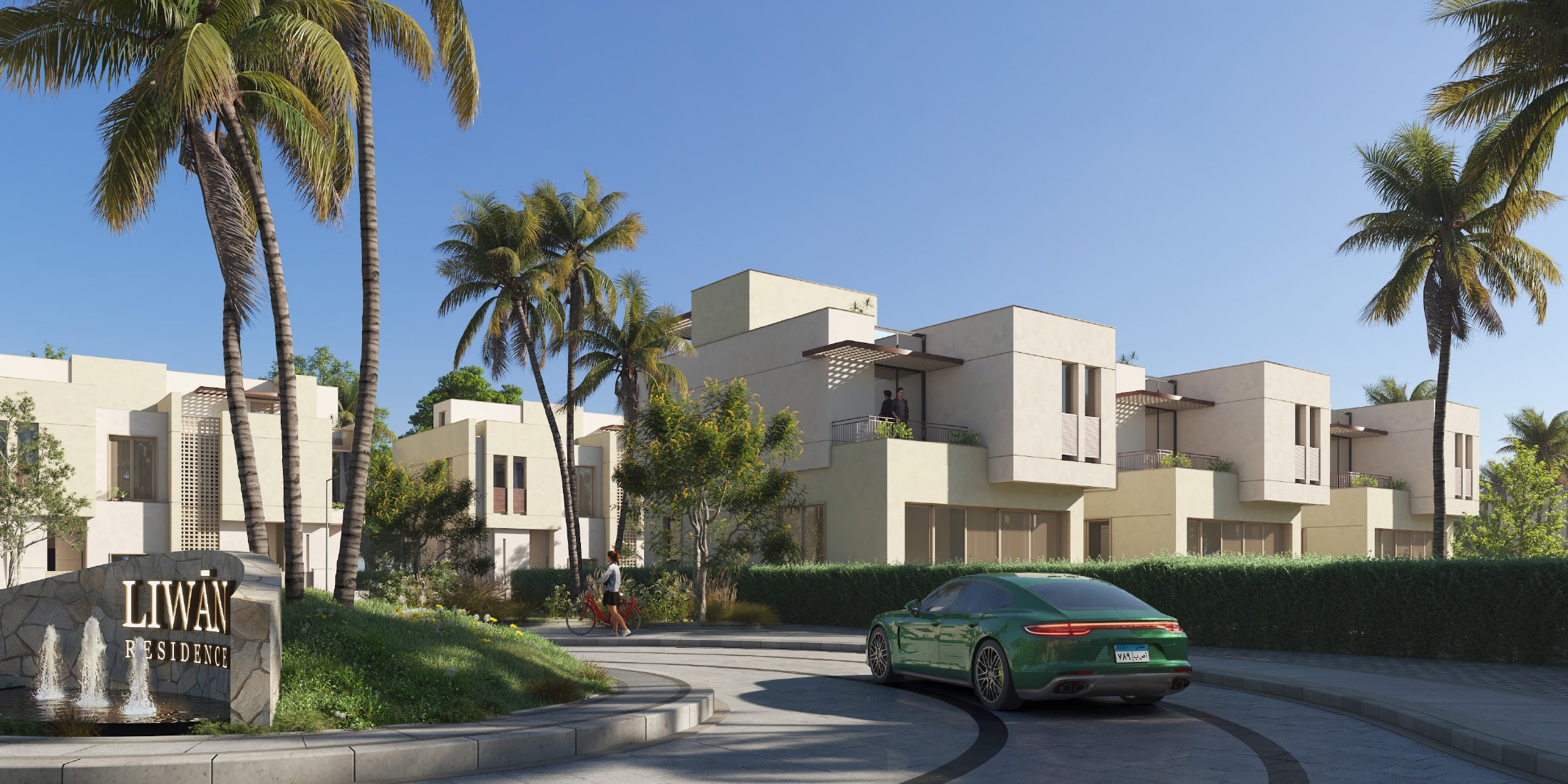 Contemporary villas and landscaped streets at Liwan Residence
